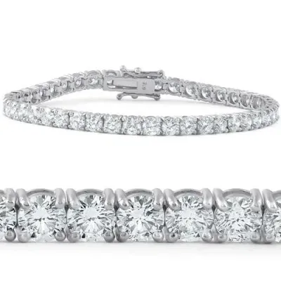 Bliss Diamond Tennis Bracelet Lab Grown In 18k White Gold