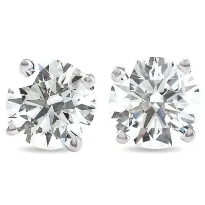 Bliss Diamond Vs 1.25 Ct Tw Diamond Screw Back Studs 14k White Gold Lab Grown Eco Friendly