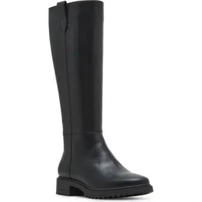 Blondo Calise Waterproof Platform Knee High Boot In Black Leather