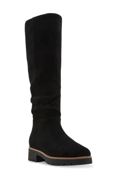 Blondo Kray Waterproof Knee High Boot In Black Suede