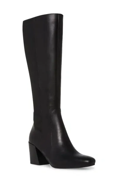 Blondo Silvana Waterproof Knee High Boot In Black Leather/stretch