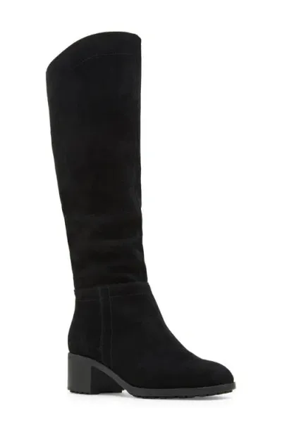 Blondo Tatiana Waterproof Knee High Boot In Black Suede