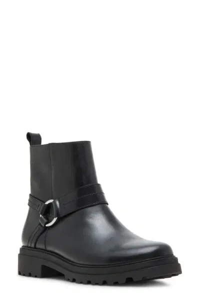 Blondo Trishell Waterproof Moto Boot In Black Leather