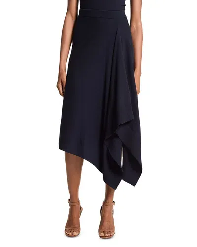 Bloomingdale's Cashmere Draped Asymmetric Skirt - Exclusive In Midnight