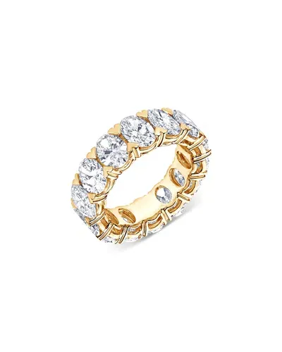 Bloomingdale's Certified Lab Grown Diamond Oval Eternity Band In 18k Yellow Gold, 9.75 Ct. T. W.