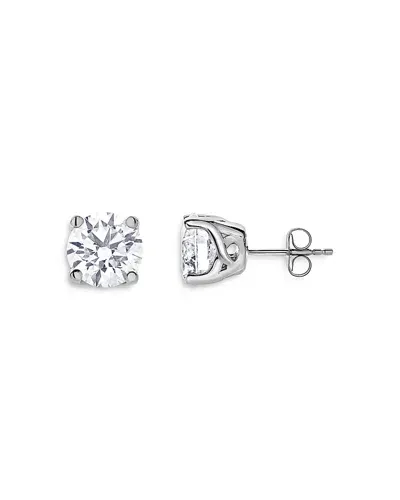 Bloomingdale's Certified Lab Grown Diamond Stud Earrings In 18k White Gold, 5.0 Ct. T. W.