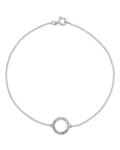 Bloomingdale's Diamond Circle Bracelet In 14k White Gold, 0.08 Ct. T. W.