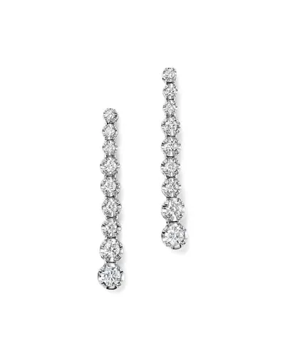 Bloomingdale's Diamond Graduated Drop Earrings In 14k White Gold, 0.80 Ct. T. W. - Exclusive