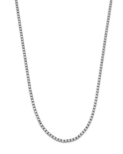 Bloomingdale's Diamond Matinee Unisex Tennis Necklace In 14k White Gold, 11.60 Ct. T. W.