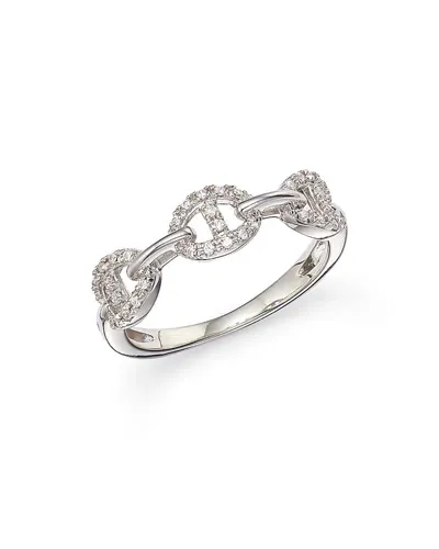 Bloomingdale's Diamond Pave Link Band In 14k White Gold, 0.10 Ct. T. W. - Exclusive In White/. Ct. T.w