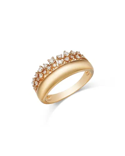 Bloomingdale's Diamond Triple Row Openwork Ring In 14k Yellow Gold, 0.25 Ct. T. W.