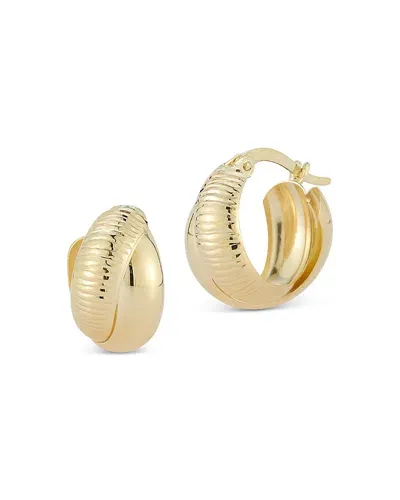 Bloomingdale's Double Hoop Earrings In 14k Yellow Gold