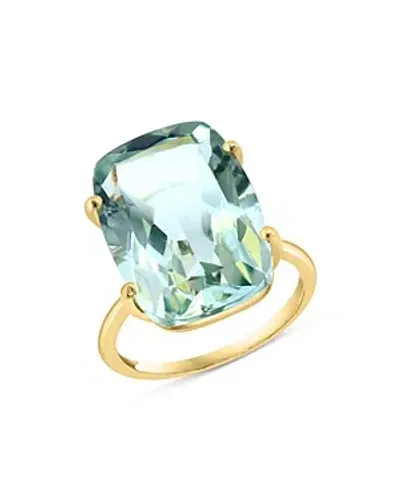 Bloomingdale's Prasiolite Statement Ring In 14k Yellow Gold In Green/gold