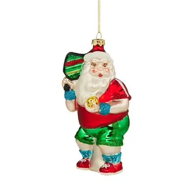 Bloomingdale's Santa Playing Pickleball Ornament - Exclusive In Multi