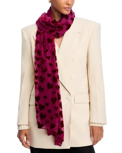 Bloomingdale's Velvet Heart Wrap In Burgundy