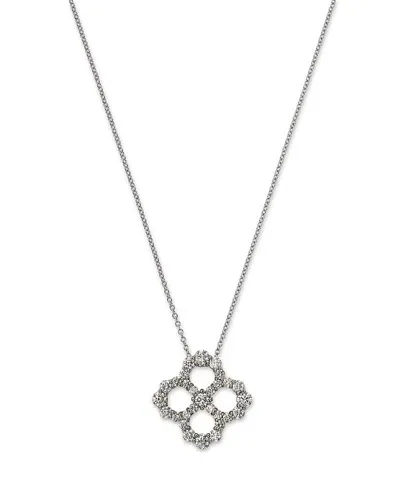 Bloomingdale's Fine Collection Bloomingdale's Diamond Clover Necklace In 14k White Gold, 1.50 Ct. T. W. - Exclusive