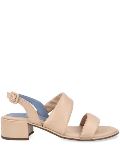 Blue Bird Shoes 60mm Leather Sandals In Neutrals