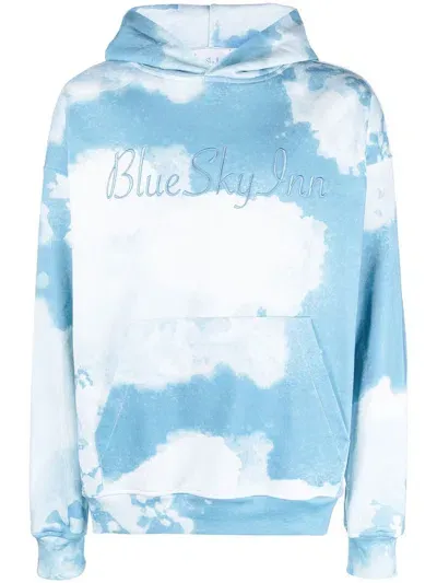 Blue Sky Inn Tie Dye Hoodie In Blue