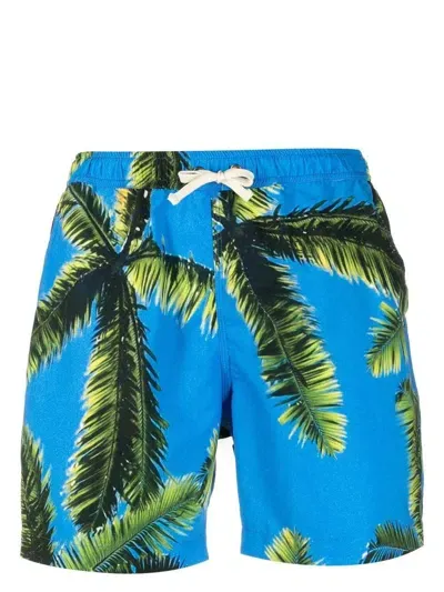 Blue Sky Inn Printed Swimming Trunks In Multicolor