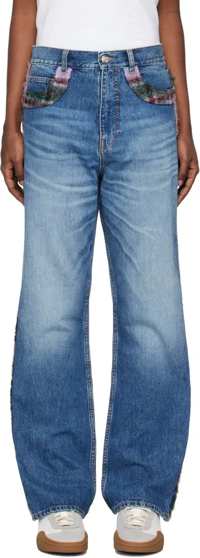 Bluemarble Blue Bootcut Jeans In Dnm