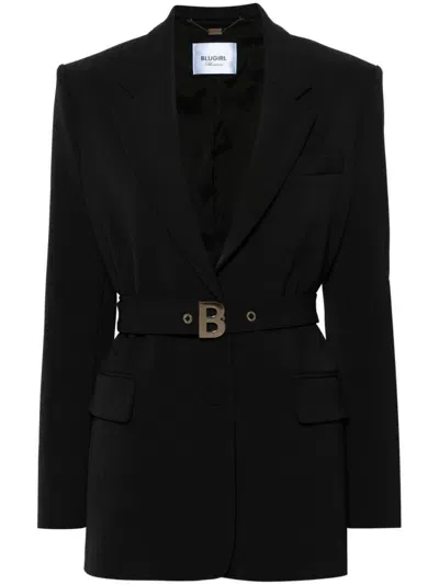 Blugirl Belted Blazer In Black