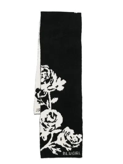 Blugirl Rose Scarf In Black