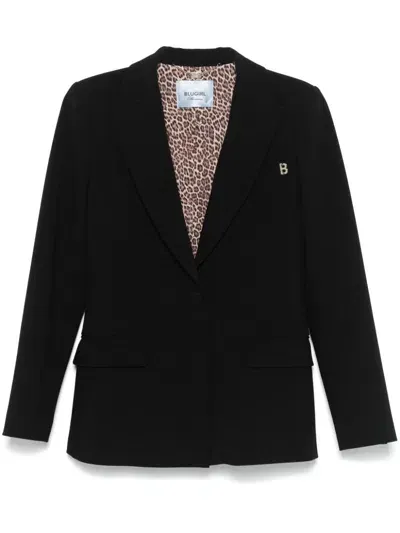 Blugirl Single-breasted Blazer In Black