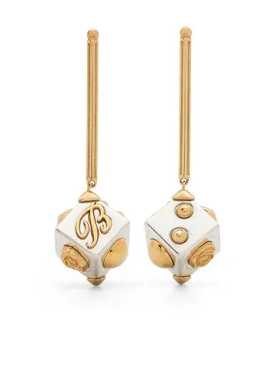 Blumarine Drop Earrings In Gold