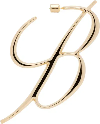 Blumarine Gold B Monogram Single Earring In N0835 Gold