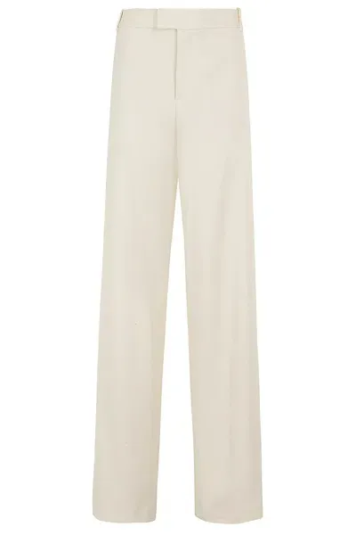 Blumarine Wide Pants In Ivory