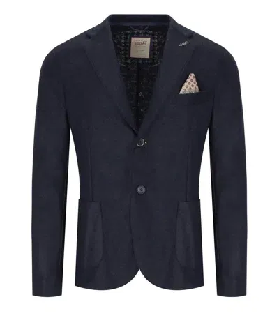 Bob Dover Dark Blue Single-breasted Jacket In Black