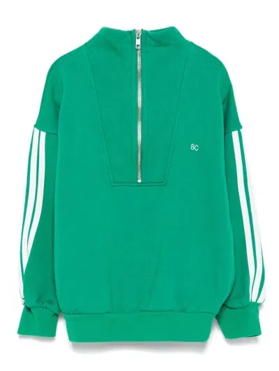 Bobo Choses B. C. Zipped Sweatshirt In Green