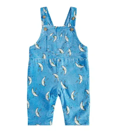 Bobo Choses Baby Beneath The Moon Corduroy Overalls In Blue