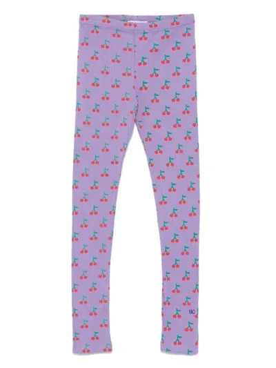 Bobo Choses Kids' Cherry Leggings In 551 Purple