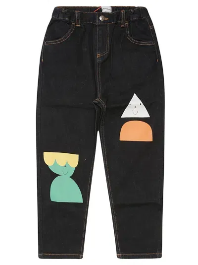 Bobo Choses Jeans Pence Stampa Geometrica In Blu