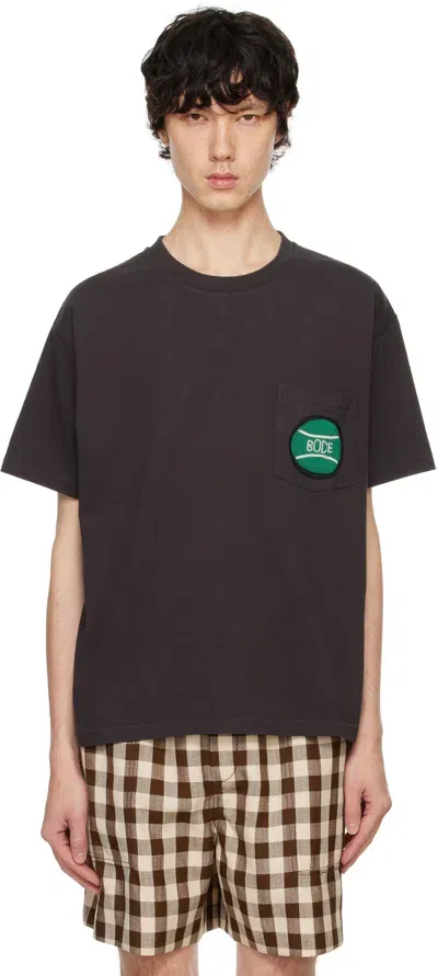 Bode Black Game Point Pocket T-shirt