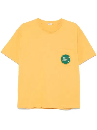 Bode Game Point T-shirt In Yellow