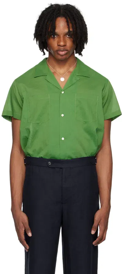 Bode Green Boxy Shirt