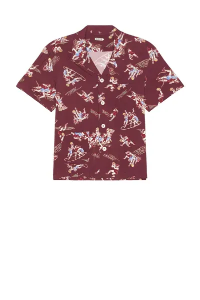 Bode Layup Short Sleeve Shirt In Multi