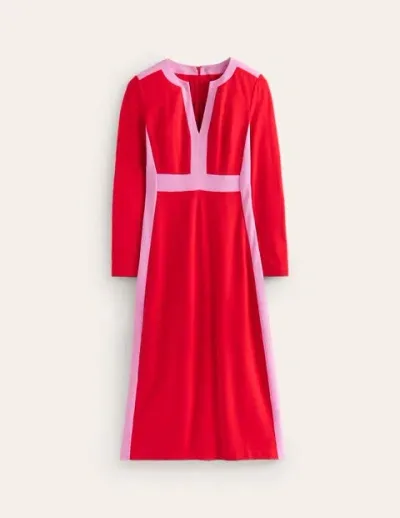 Boden Catherine Ponte Midi Dress Rouge Women