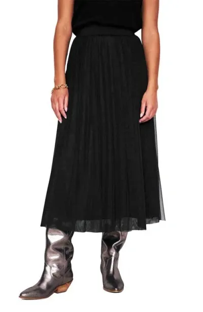 Boden Isabella Tulle Midi Skirt In Black