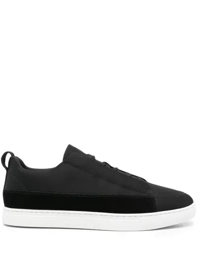 Boggi Milano Lace-up Sneakers In Black