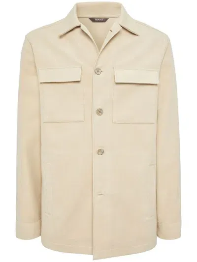 Boggi Milano Link Shirt Jacket In Neutral