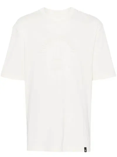 Boggi Milano Logo-embossed T-shirt In White