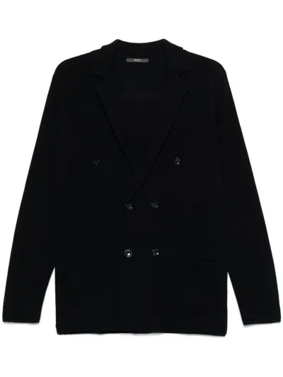 Boggi Milano Piqué-knit Blazer In Blue