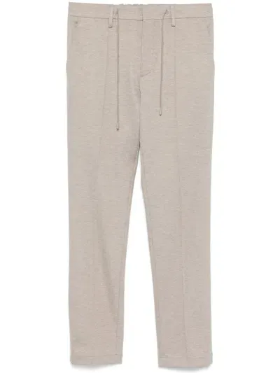 Boggi Milano Slim-fit Trousers In Brown