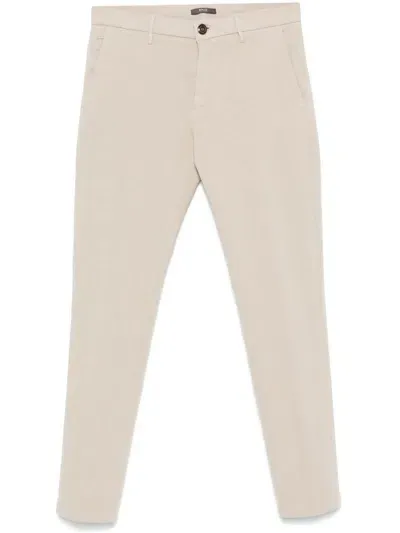 Boggi Milano Tapered Chinos In Nude