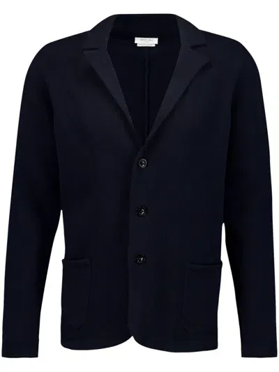 Boglioli Button-up Cardigan In Navy