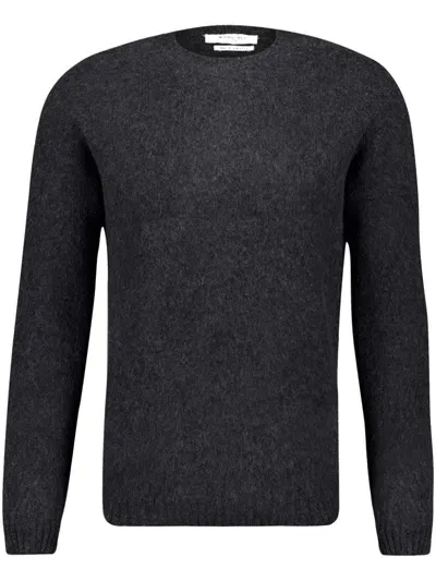 Boglioli Crew-neck Wool Sweater In Grey