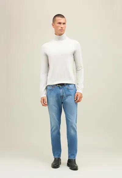 Boglioli Denim 5-pocket Trousers In Blue Jeans